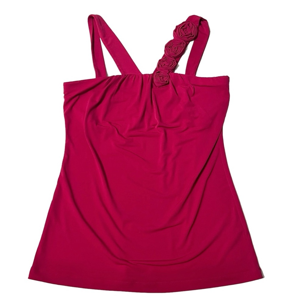 The Limited - Womens Fuchsia Floral Strap Tank Top Sz. SM